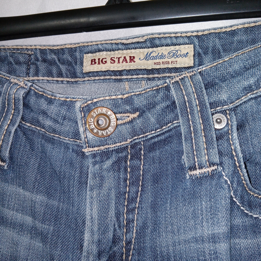 Big Star Maddie Bootcut Jeans Size 27 GUC Y2k Rodeo Western - Picture 6 of 16